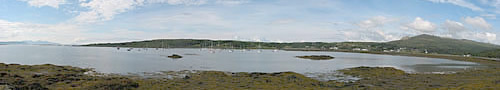 View from shoreline by Hilbre bed and breakfast on the Road to the Isles