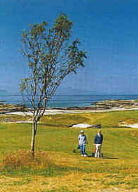 view from traigh golf course