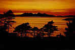 Small Islands of eigg, rhum, canna and muck off west coast of scotland by Arisaig